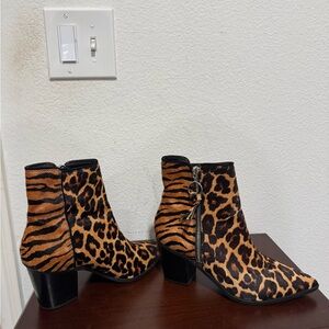 Aldo Leopard Ankle Boots